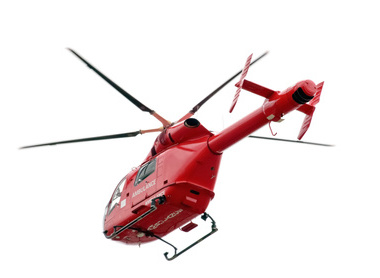 Air ambulance flying