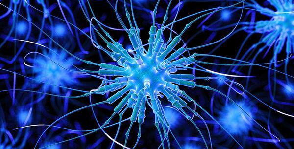Abstract image of viruses