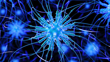 Abstract image of viruses