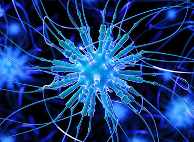 Abstract image of viruses