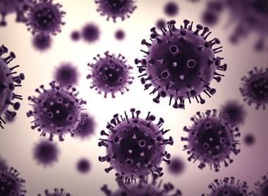 Illustration of influenza virus H1N1