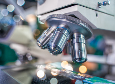 Digital microscope in laboratory
