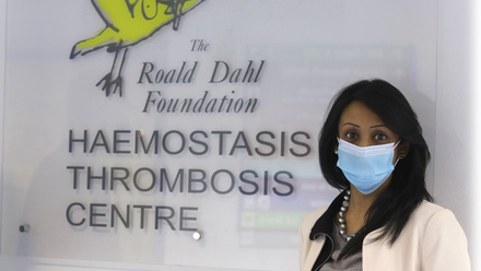 Dr Tina Dutt at The Roald Dahl Haemostasis and Thrombosis Centre