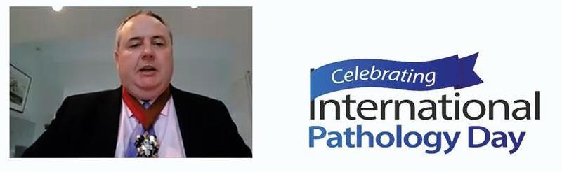 Professor Mike Osborn opening the RCPath International Pathology 2021 event