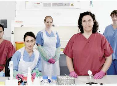 Veterinary virologists at the Animal and Plant Health Agency laboratory