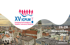 15th International Congress on Paediatric Laboratory Medicine 2021 promotional poster
