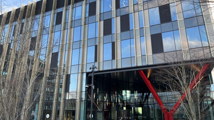 Photo of the exterior of Cambridge University Hospital