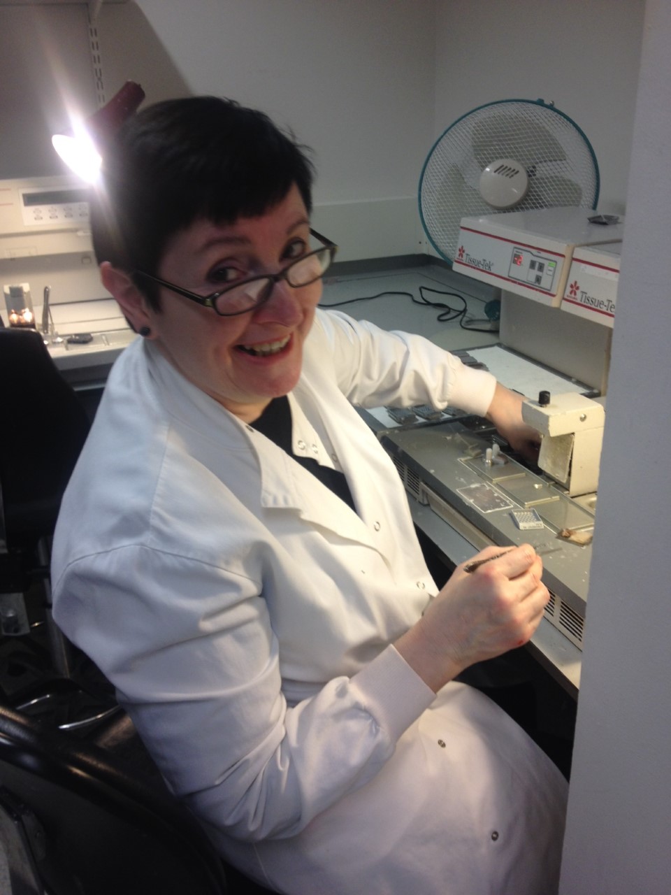 Professor Jo Martin at work