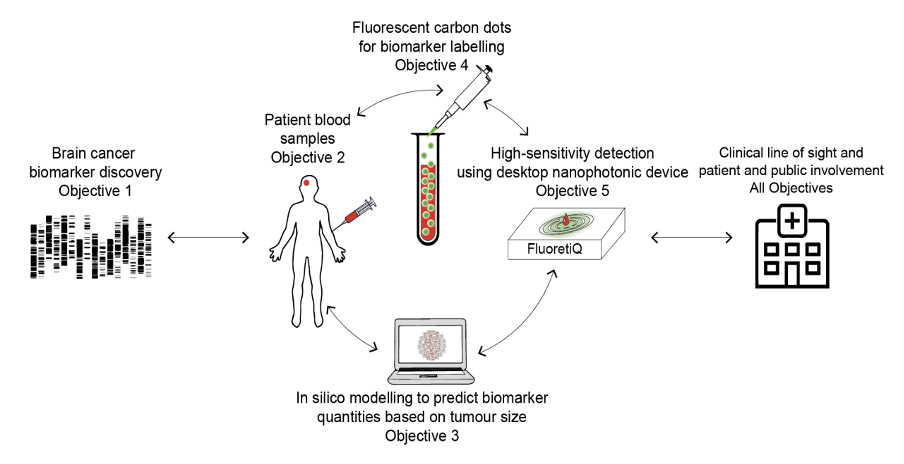 Overview of CRUK early diagnosis project grant using monoclonal antibodies conjugated to nanoparticles