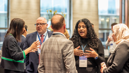 Networking at the Industry Leaders' Forum event