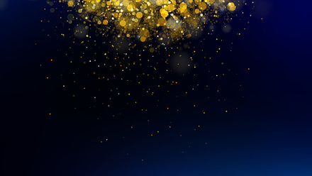 Glittering confetti falling