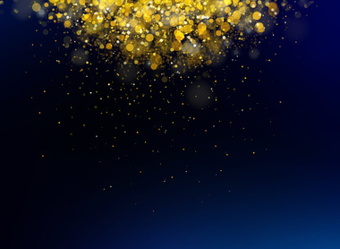 Glittering confetti falling