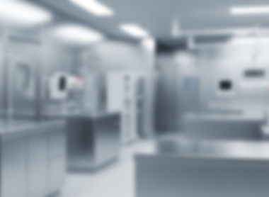 Blurred autopsy room