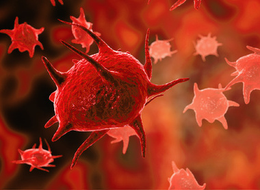 Abstract image of thrombocytes