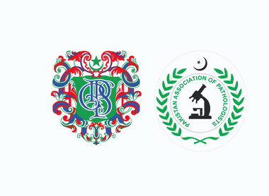 The College of Physicians and Surgeons of Pakistan and Pakistan Association of Pathologists logos