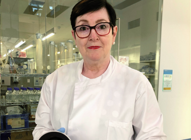 Professor Jo Martin during a clinical trial to compare COVID tests